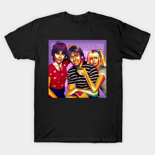 threes company T-Shirt by cool pop art house